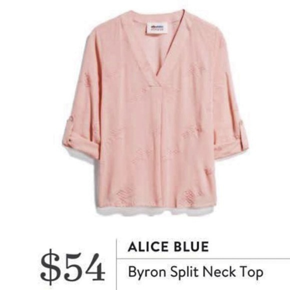 Alice Blue Tops - ALICE BLUE Stitch Fix Byron Split Neck Top Size XL